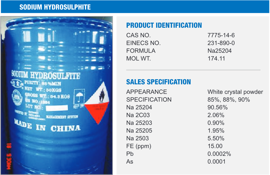 Sodium Hydrosulfite 85-90%